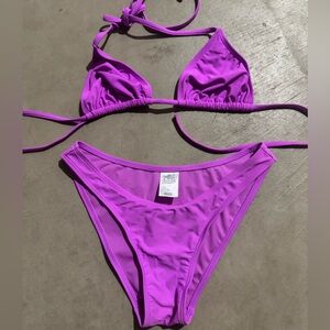 Wild Fable Purple Swim Top & Bottom